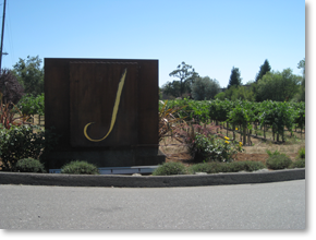 J Vineyards Winery sign